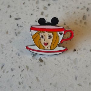 Official Disney Sleeping Beauty Princess Aurora Teacup Character Pin